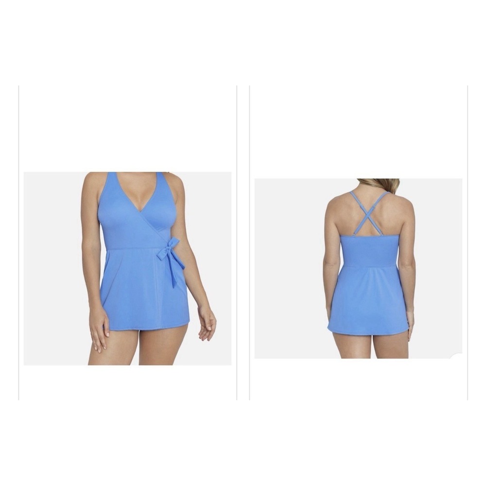 Sonnet Shores Womens Swim Dress Purple Size 6